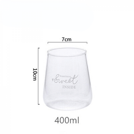 كوب زجاجي شفاف Sweet Inside بعدة خيارات