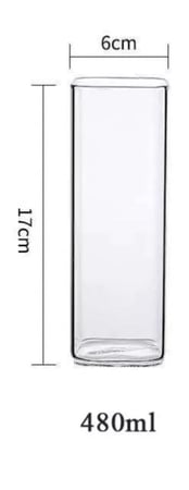 كوب مستطيل بعدة أحجام