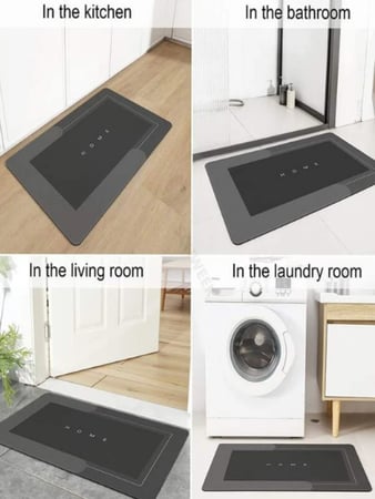 دعاسة باب للحمام بطباعة أحرف BATHROOM