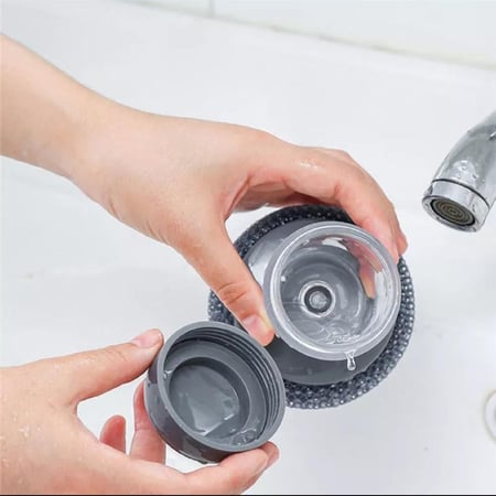 ليفة تنظيف مع تعبئة للصابون