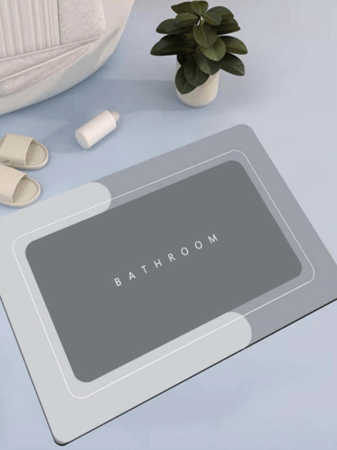 دعاسة باب للحمام بطباعة أحرف BATHROOM