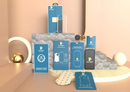 بكج حماية هيلمت الاصدار البلاتيني بضمان ضد الكسر والاصفرار لمدة سنه