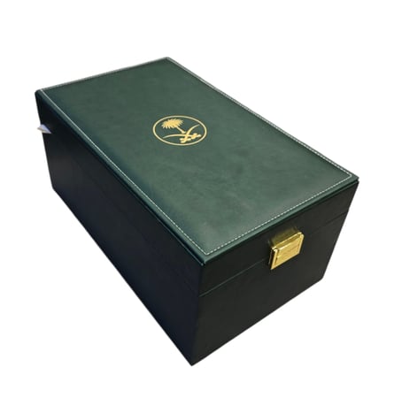 بوكس مبخره جلد اخضر