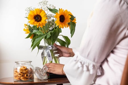 Sunflower vase