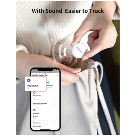 أداة تعقب موماكس بين تاج - أبيض
