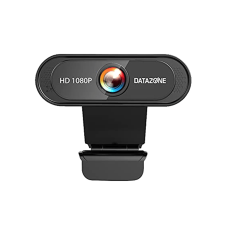 داتا زون كاميرا ويب رقمية USB عالية الدقة بدقة 2 ميغا بكسل بدقFull HD مزودة بمشبك ميكروفون - لون أسود - DZ-X2/Cam