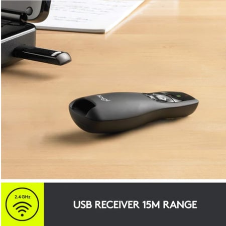 لوجيتك ريموت ليزر R400 جهاز تحكم عن بعد لاسلكي