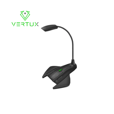 ميكروفون الألعاب Vertux VertuMic-1 عالي الوضوح ومضاد للاهتزاز مزود بإضاءة LED