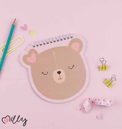 دفتر سلك  ميلي مسطر