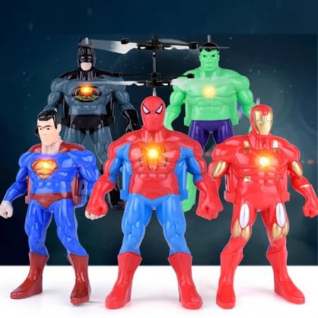 طائرة الابطال الخارقين مزودة بإضاءة مع حساس