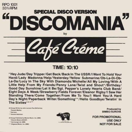 Café Créme / California ‎– Discomania / I Can Hear Music