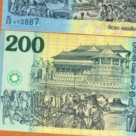 سريلانكا فئة 200 روبية (بوليمر) إصدار تذكاري أنسر