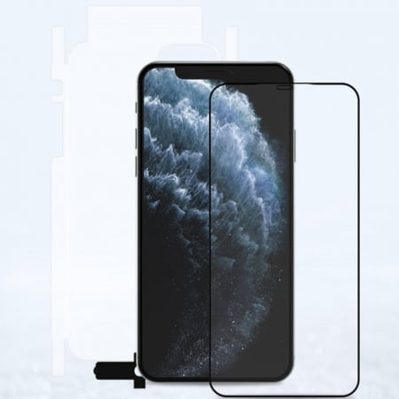 ايفون اكس /  اكس اس | شاشة شفافة ، بكج حماية 10 في 1 من شركة Sharks