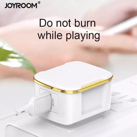 شاحن جداري joyroom | مزدوج الفيش UK + US بقدرة 18W.