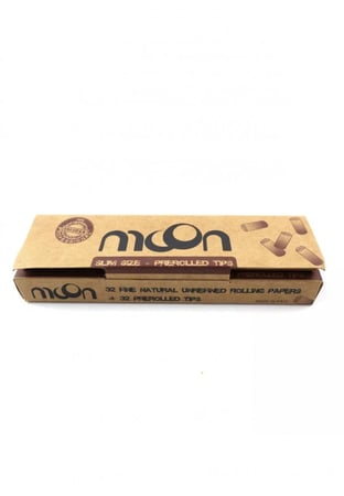ورق مون طويل مع فلاتر جاهزة moon Rolling Papers with 32 Pre-Roll