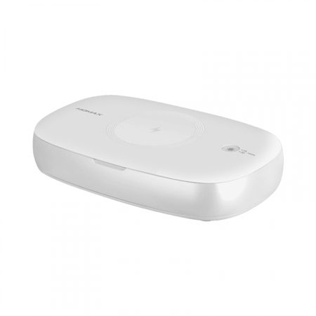 شاحن لاسلكي موماكس وجهاز تعقيم بالاشعة فوق البنفسجية