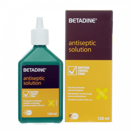 بيتادين محلول عياري مطهر 120 ملي- صيدلية غيداء الطبية