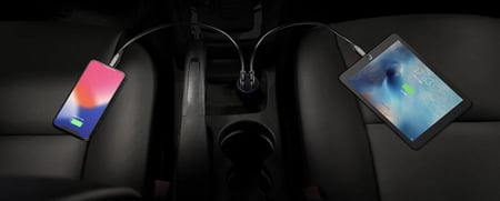 شاحن سيارة صغير فائق السرعة من باسيوس