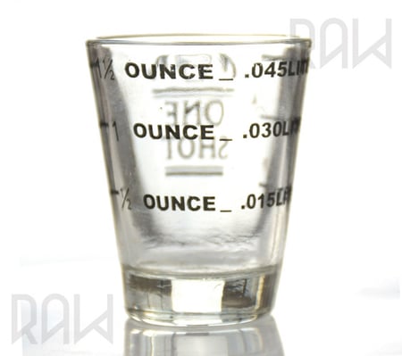 كأس زجاجي شوت اسبريسو بعدة احجام