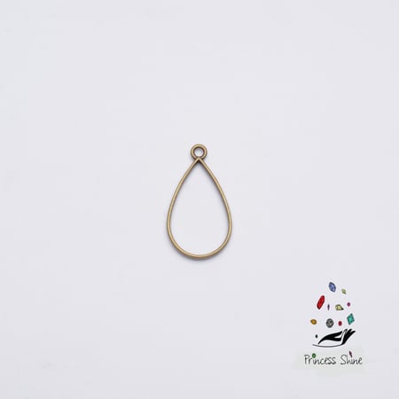 383 - تعليقة شكل دمعة لون برونزي