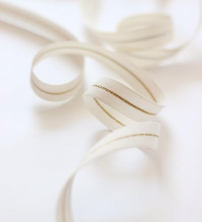 شريط قطني لتغليف الهدايا- ذهبي