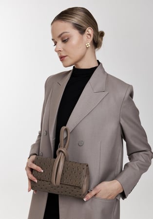 Mini Ostrich clutch