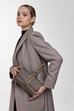 Mini Ostrich clutch