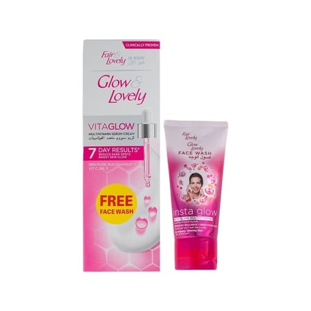 جلو اند لفلي كريم متعدد الفيتامينات 100 جم + غسول وجه 40 جم