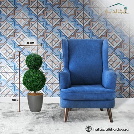 اشجار صناعية زينة كورة دورين الارتفاع  90 سم العرض 30 سم