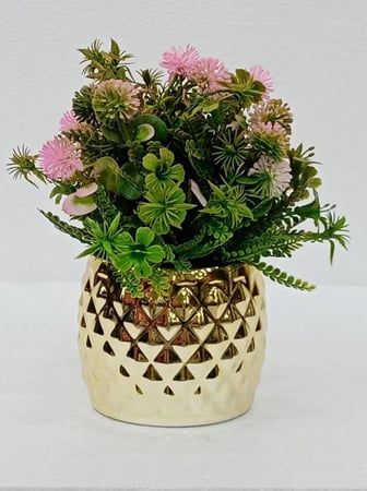 مركن سيراميك  ورد ارتفاع 20 سم العرض 15 سم