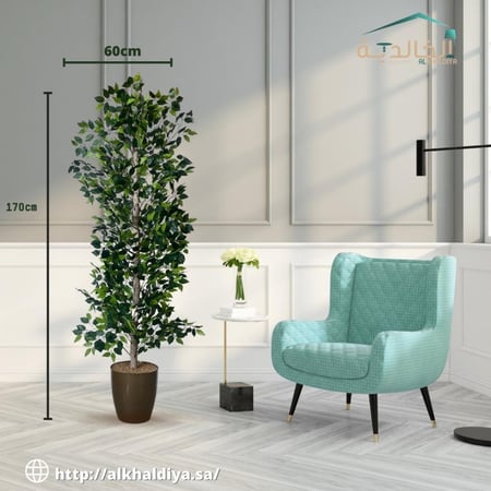 اشجار صناعية زينة ورق الليمون الأرتفاع 1.70 سم