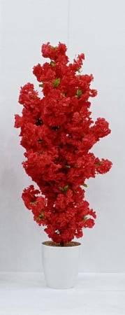 شجرة ورد ربيع مع قاعدة بلاستيك أرتفاع 120 سم