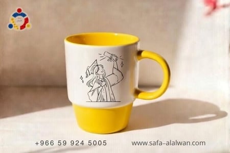 كوب التخرج -الملونة