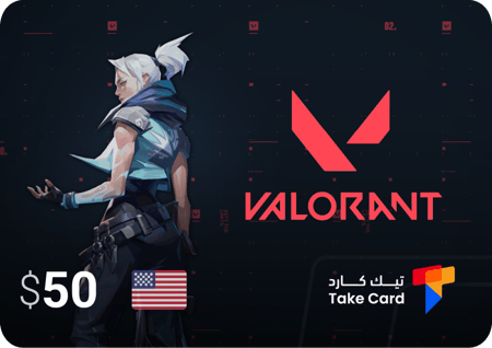 بطاقة شحن 50$  - Valorant RP
