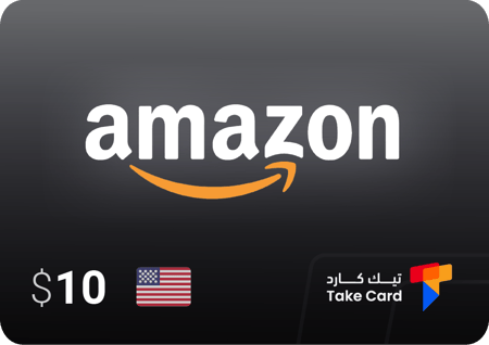 بطاقة امازون أمريكي 10 دولار