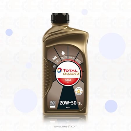 زيت محرك توتال كوارتز 5000 20w50 واحد لتر