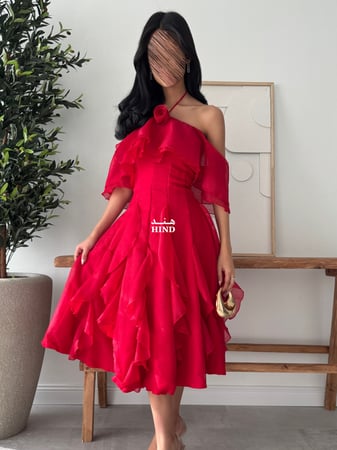 فستان ميدي برغندي 1080