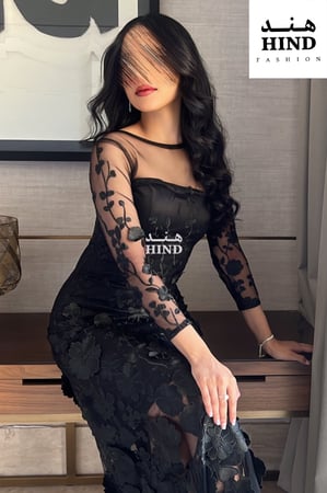 فستان اسود مورد 1017