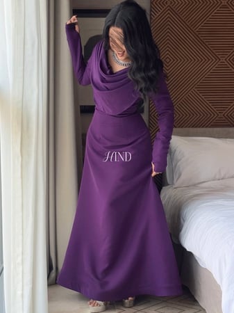 فستان ليلكي موف 1105