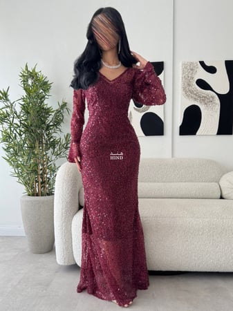 فستان دانتيل مطرز 1093