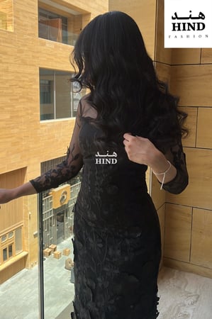 فستان اسود مورد 1017