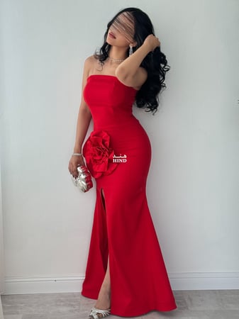 فستان باربي احمر 1054