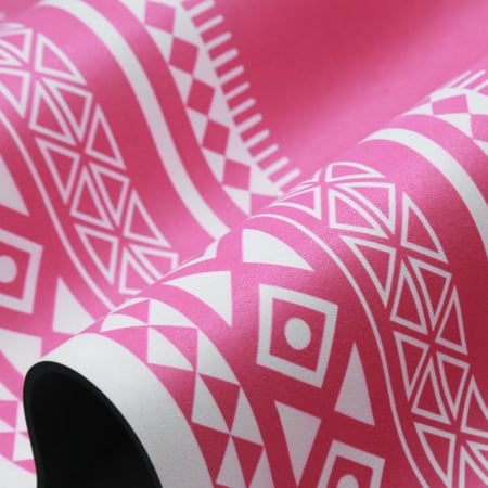 بساط تمرين الورد الطائفي  - ملمس مخملي فاخر "سميك"