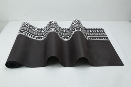 بساط تمرين تالي الليل - لون اسود مخملي فاخر "سميك"