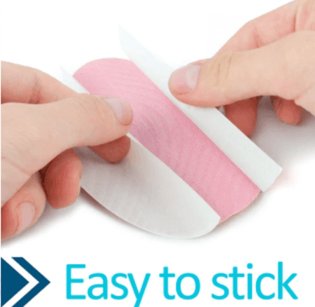 Fixic  لاصق لون وردي بيضاوي الشكل