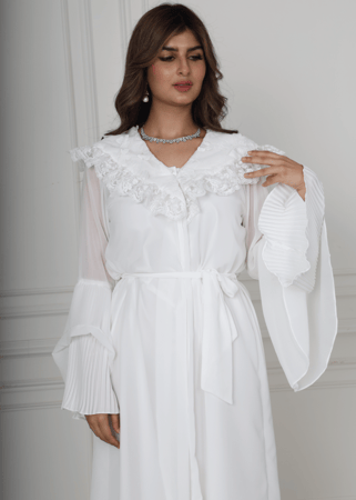 روب استقبال راقي بدانتيل الفراشات