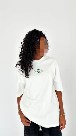 تيشيرت اليوم الوطني أبيض over size