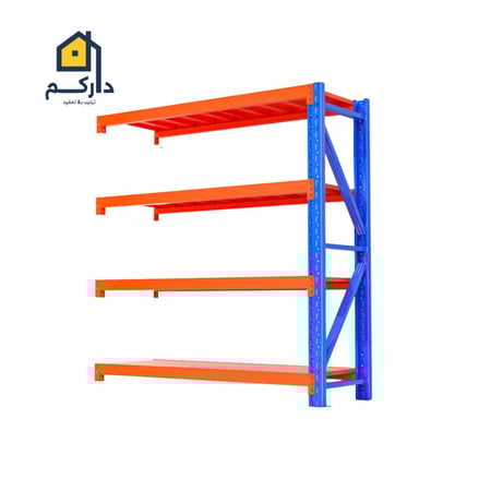 رفوف تخزين لون ازرق برتقالي 200 كيلو
