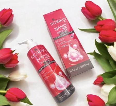 سيروم نانو وايت بوستر من سوريكو (Soriko Nano White Booster Serum) للترطيب والتفتيح.  الحجم: 300 مل.