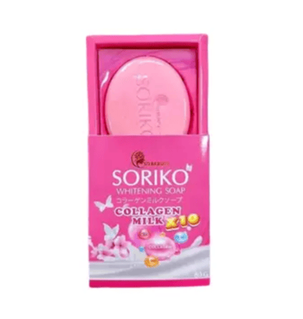 صابون التبييض بالحليب والكولاجين من سوريكو 80 جرام